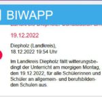 Unterrichtsausfall wegen Glatteis am Montag, den 19.12.2022!